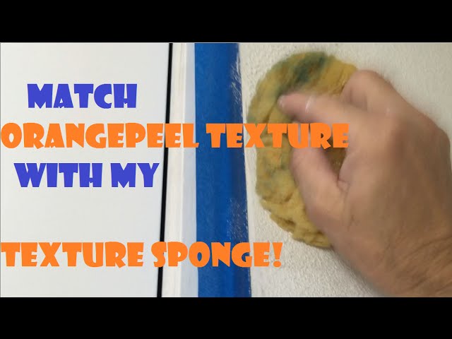 How to use a sponge to match knockdown texture on a ceiling