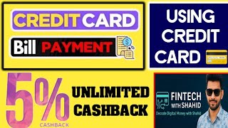 Credit Card Bill Payment By Using Credit Card 🔥Earn  5%  Cashback | Credit Card To Card 2025