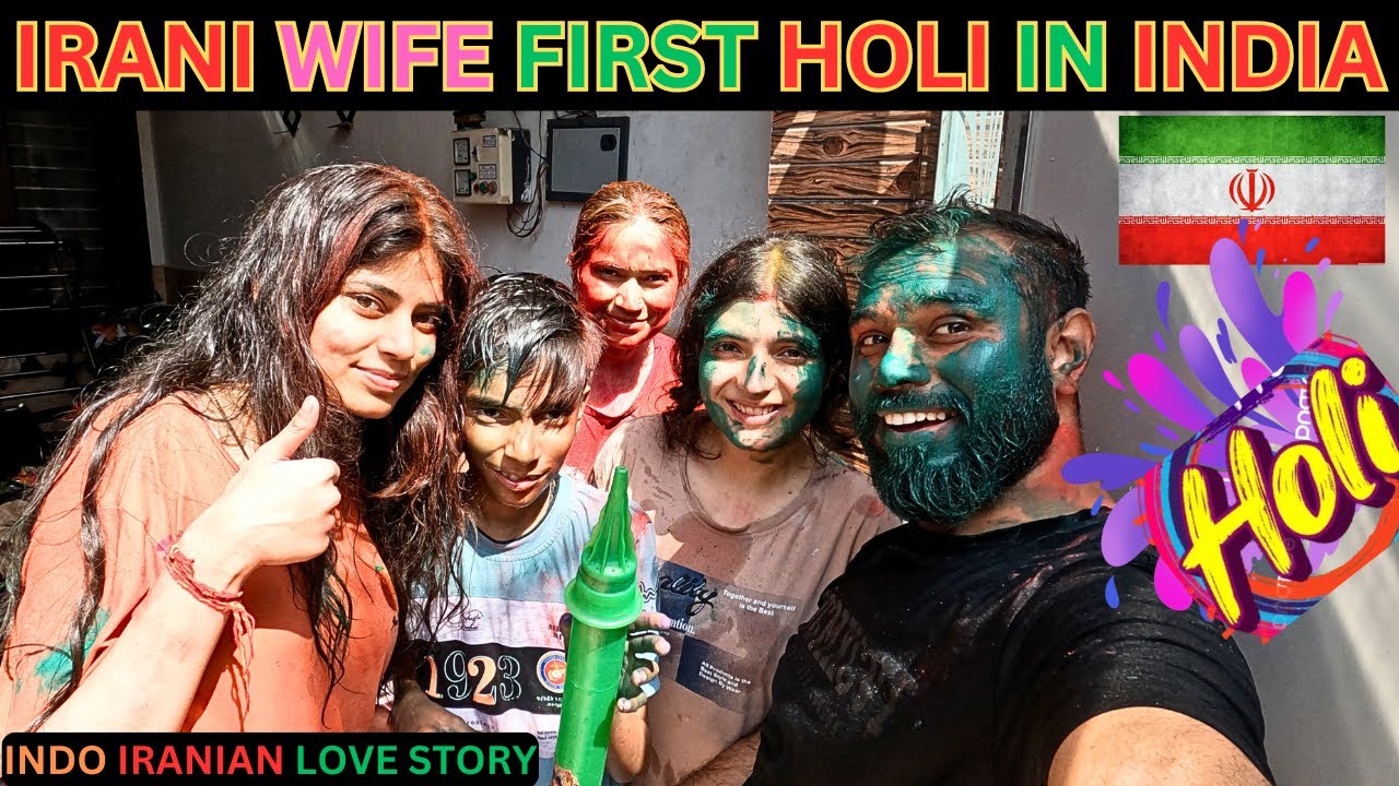Faiza Ki Pheli Holi Shaddi Ke Baad Bharat Mai Diwakar Ke Ghar Mani Zordar #faizadiwakarstory #holi