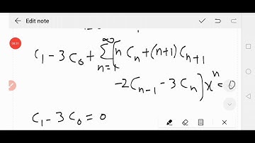 Series Solution for Differential Equations Exersice 10.9/Q#9,10