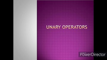 Unary operators in C