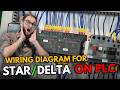 Wiring diagram and star–delta starter connection on Finder OPTA in CODESYS