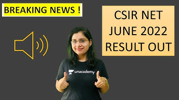 CSIR UGC NET JUNE 2022 RESULT OUT | ALL THE VERY BEST :)