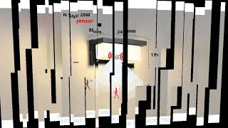 LED  Outdoor  Waterproof  Wall Light  20W  AC85-265V IP65  Motion Radar  Sensor Light Surface-mounte