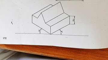 Triangular prism on square block
