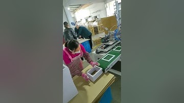 #pictureframe workshop video NO.18 Automatic Frame Joining PRODUCTION FRAME BUILDING INTEGRATION