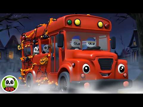 Baby Bao Panda 🎃 The Wheels on the Bus Halloween | Nursery Rhymes for Kids