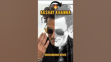 Akshay Khanna Dhurandhar Movie Drawing Sketch 🔥 | Realistic Pencil Portrait Art 🎨 #shortsfeed #trend