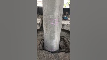 Drving spun pile (hydraulic static pile driver)