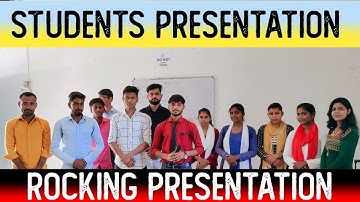 Presentation video of students| Presentation skills | Students Presentation class by Jas Sir
