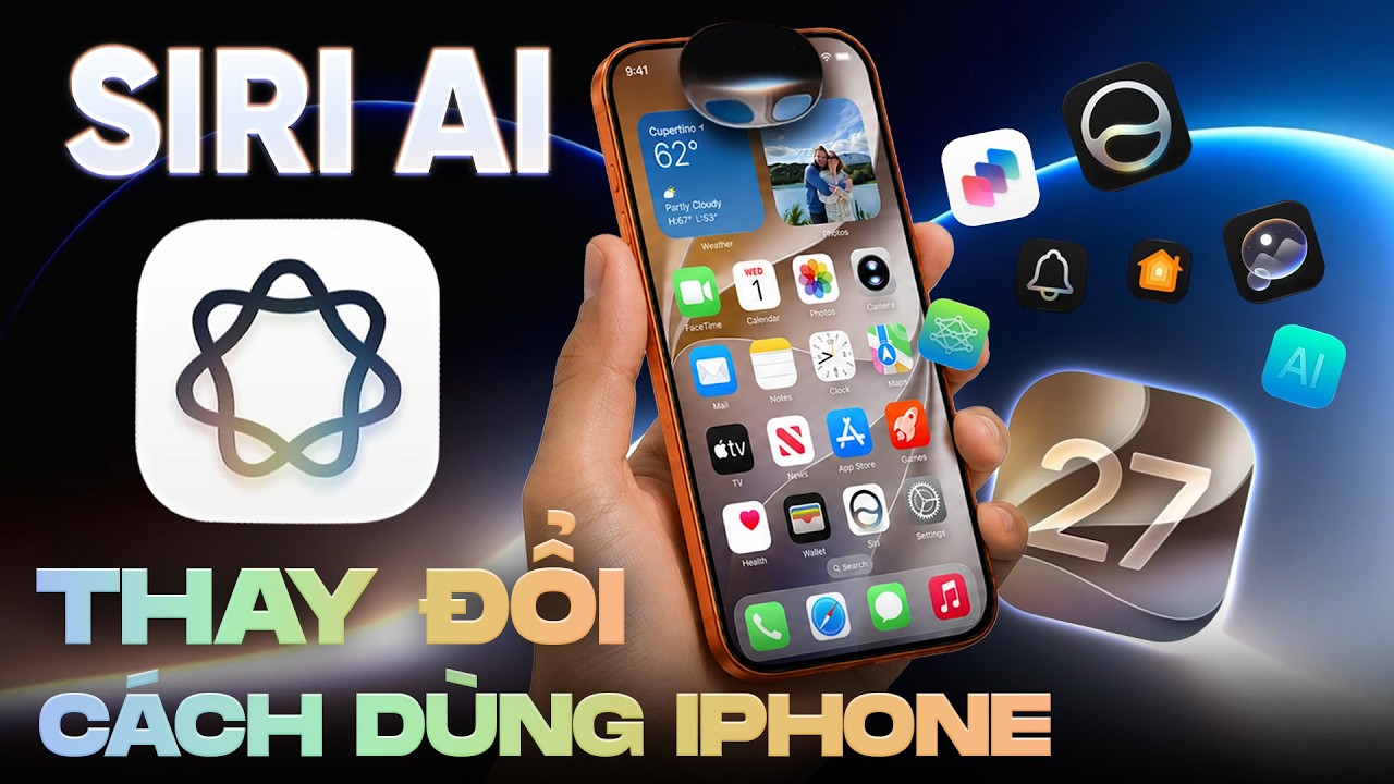 Tổng hợp tính năng Apple Intelligence và Siri AI mới trên iOS 27