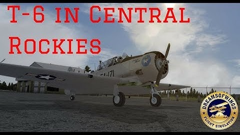 A2A Simulations Accu-sim T-6 start up and flight in ORBX FTX NA Central Rockies