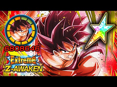 100% EZA AGL KAIOKEN GOKU [LEVEL 10 LINKS] + STICKER EFFECT! Dragon Ball Z Dokkan Battle