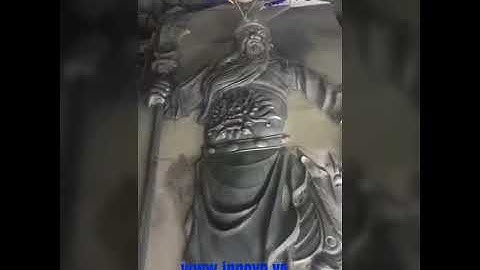 Máy CNC đá 3D INNOVN/JINKA : chạm phù điêu Quan Công