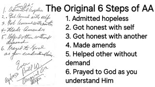 @AA100011 - Alcoholics Anonymous - The Original Six Steps of AA