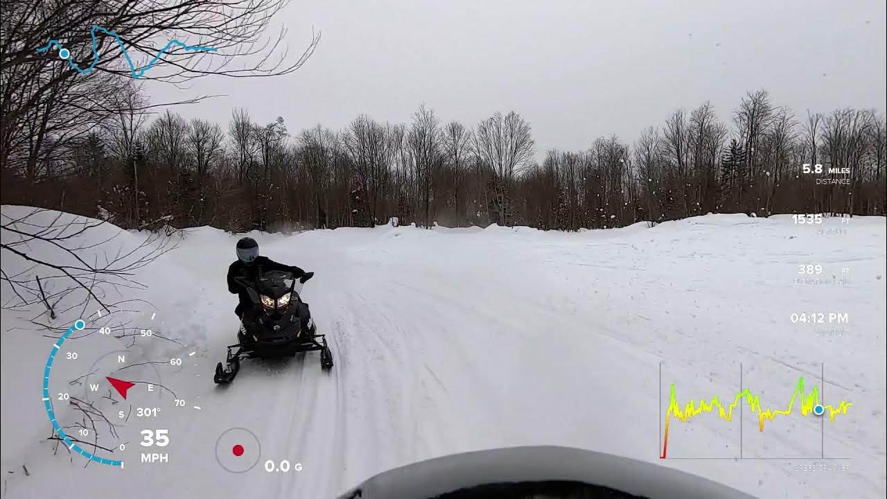 Ride Through Osceola/Redfield 2.15.21 Trail C4K Tug Hill (Snowmobile