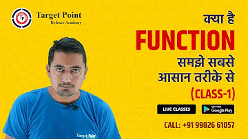 Function | Concept | Tricks | In Hindi & English by Surendra Sir | Target Point Defence Academy