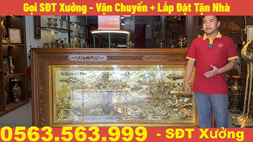 Tranh Đồng Dát Vàng, Bạc, Đồng Đỏ 1m33x2m43