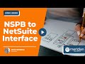 What Does The NSPB to NetSuite Interface Look Like? | Meridian Business