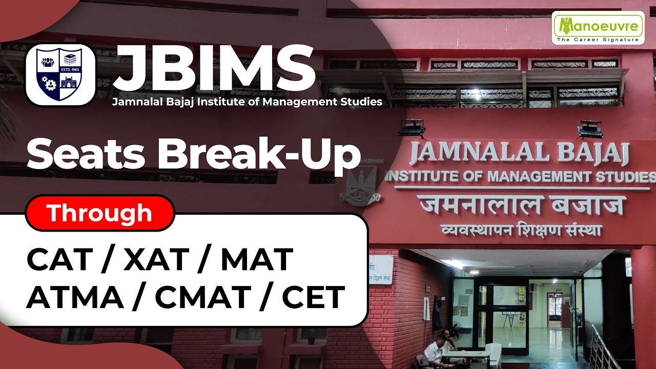 JBIMS Seats BreakUp Category Wise Through CAT CET XAT MAT