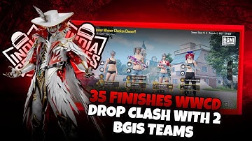 DROP CLASH WITH 2 BGIS TEAMS😱|| BGIS 2025 IN GAME QUALIFIERS🔥35 FINISHES GAMEPLAY 🇮🇳