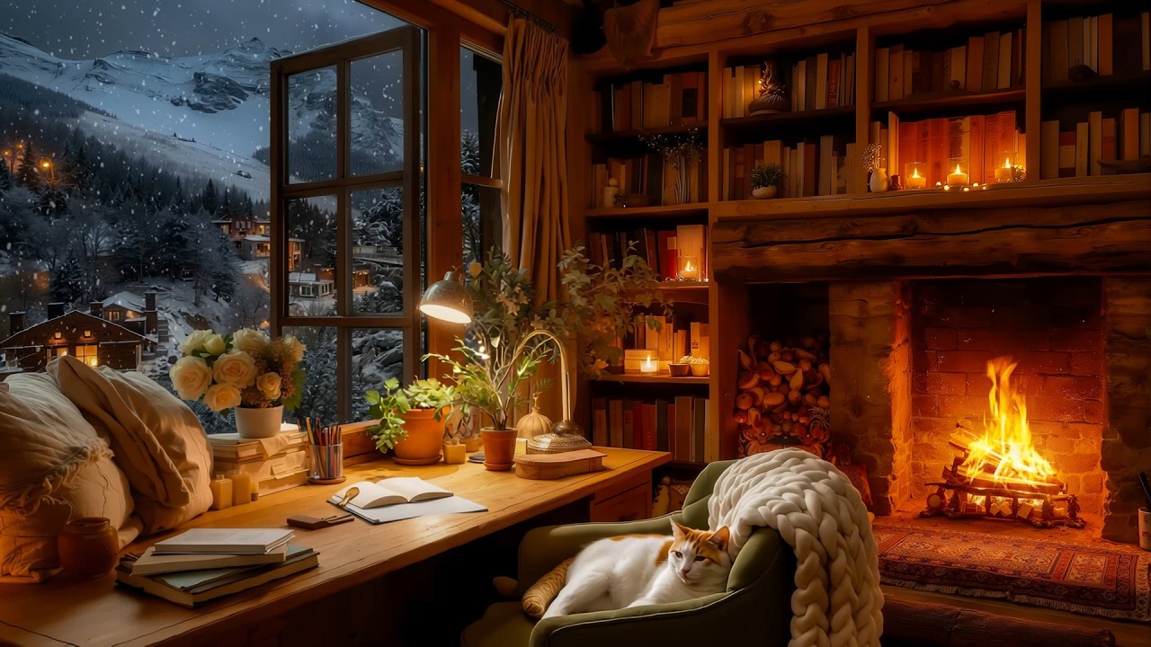 Gentle Jazz in Peaceful Winter for Focus | Soothing Jazz Piano for Insomnia