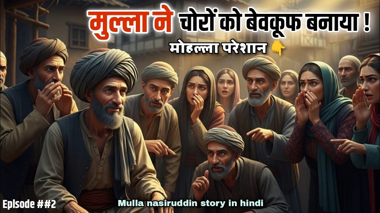 मुल्ला नसरुद्दीन ने 4 चोरों को ही लूट लिया! | Mulla Nasiruddin Funny Story in Hindi