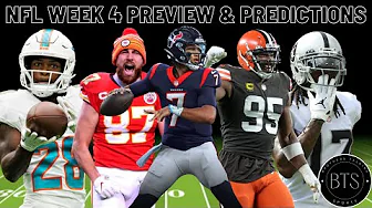 NFL Week 4 Preview and Predictions