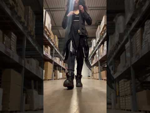 Outfit of the day Barbour shirt jacket, fairy goth dress & work boots