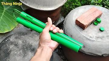 Tự Làm Côn Nhị Khúc Bằng Ống Nhựa Chịu Lực Đơn Giản | How To Make Nunchaku #nunchaku