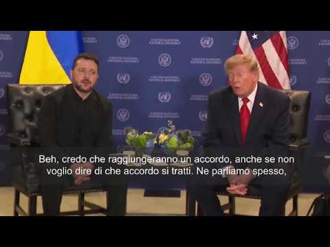 Video Trump vede Zelensky: Lavoriamo a porre fine a guerra, lo vogliono tutti. Anche Putin