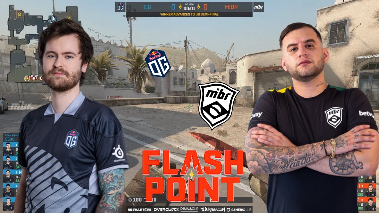 OG vs MIBR - DUST2 map 3 - Flashpoint 2 - Upper Bracket Quarterfinals 2020