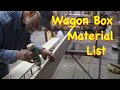 How Much Lumber to Build a Wagon Box? | Engels Coach Shop