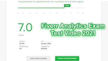 Fiverr Analytical Skills Test Answers 2021