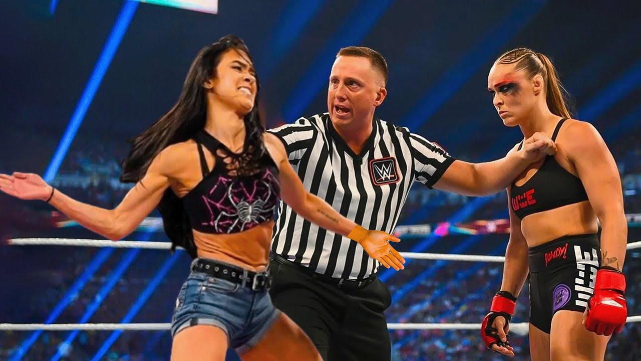 FULL MATCH - Ronda Rousey vs. AJ Lee: Monday Night Raw | WWE Smackdown ...