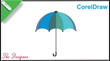 How To Make Umbrella design in CorelDraw | Simple and easy umbrella design in CorelDraw