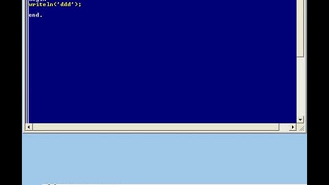 turbo pascal kurs  - poruszanie sie po programie