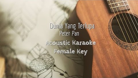 Dunia Yang Terlupa - Peterpan - Acoustic Karaoke (Female Key)