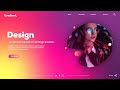 Colorful Gradient Web UI Design in Adobe illustrator - Complete Tutorial