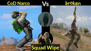 Cod narco vs broken | squad wipes | intense codm fight