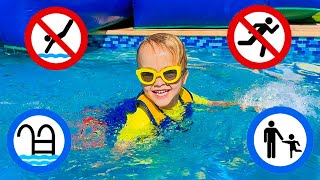 Chris havuzda güvenlik kurallarını öğreniyor - Çocuklar için faydalı hikaye
