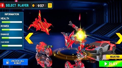 Optimus prime Multiple Transformation jet robot car game 2023 _ Android mobile Playgame