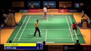 QF - MS - TAGO Kenichi vs CHEN Long - 2014 Malaysia Badminton Open