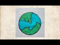 Kids earth drawing ||easy earth drawing for kids.