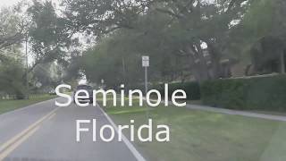 Driving through Seminole Florida: Park Blvd toward Indian Shores Beach