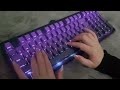 The moment you hit the key ,feel the power!🖤💜#keyboard #trending #zornher #zh980 #viral