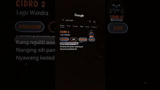 Lirik Lagu Cidro 2 Wandra liriklagu cover  s lirik cidro2 wandra