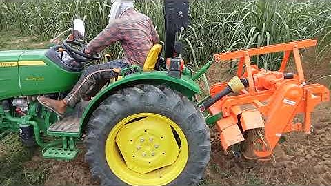 shaktimaan reverse farwerd rootavator with John Deere 3036en