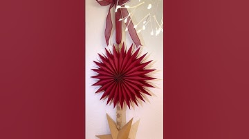 DIY 3D paper snowflake #christmasdecor #snowflakes #paperart #moitoiart #papercraft #christmasdiy