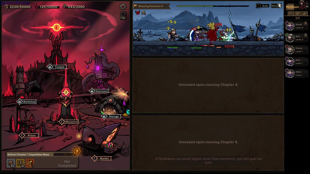 Path of Idle: Old Gods Rising trên Steam